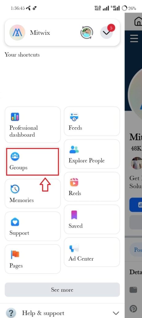 how to delete
a group of
facebook