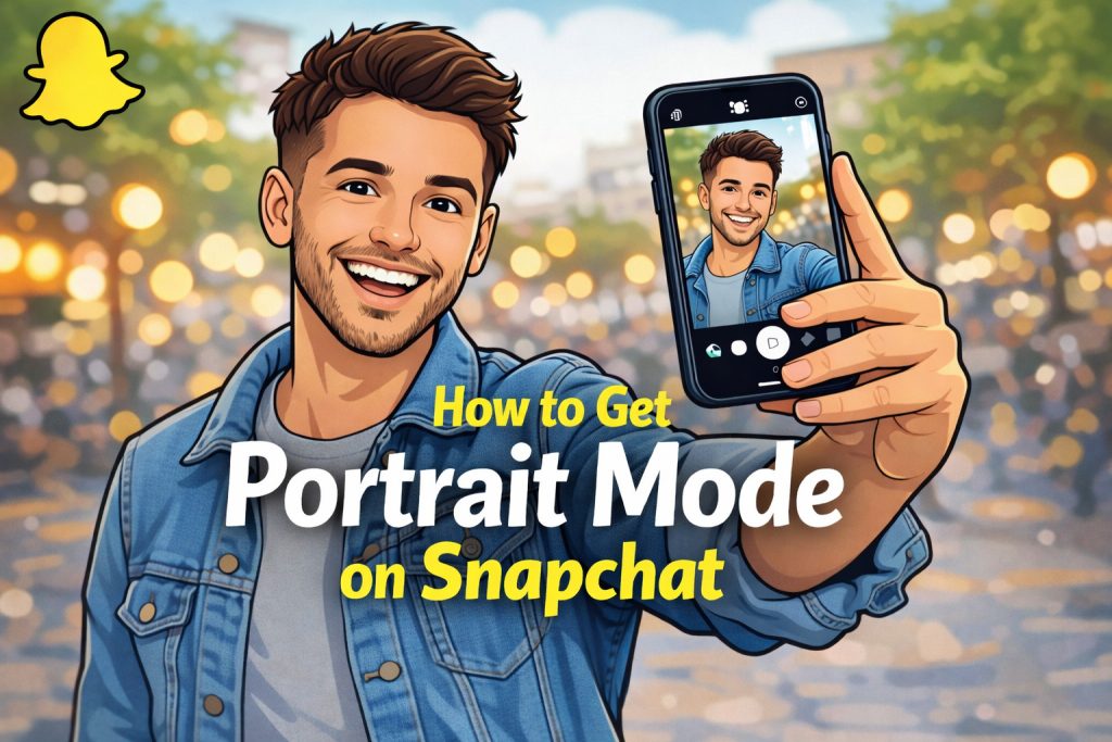 portrait mode on snapchat​