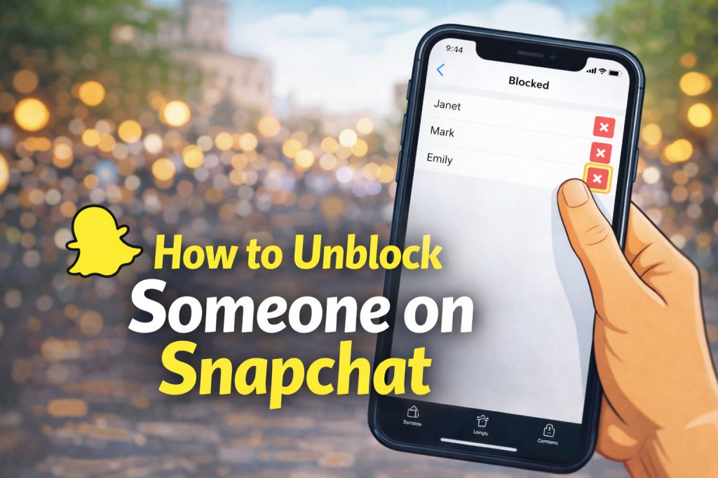 how to unblock someone on snapchat​