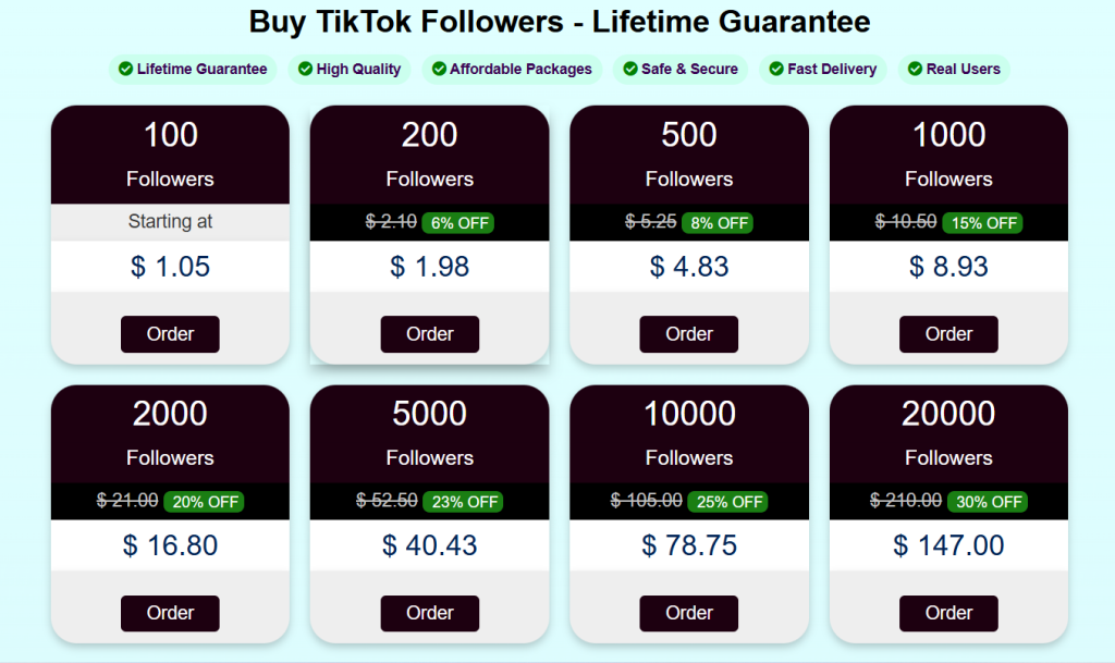 Buy TikTok Followers