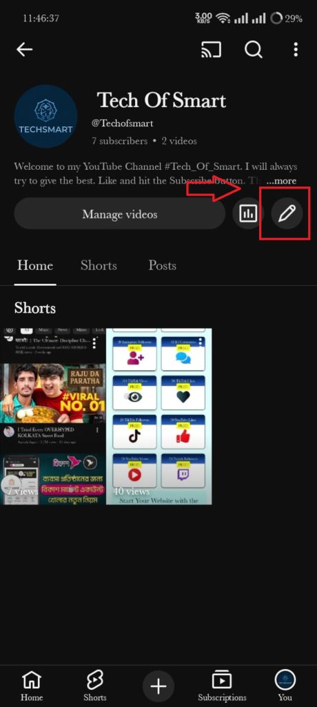 change youtube channel name
