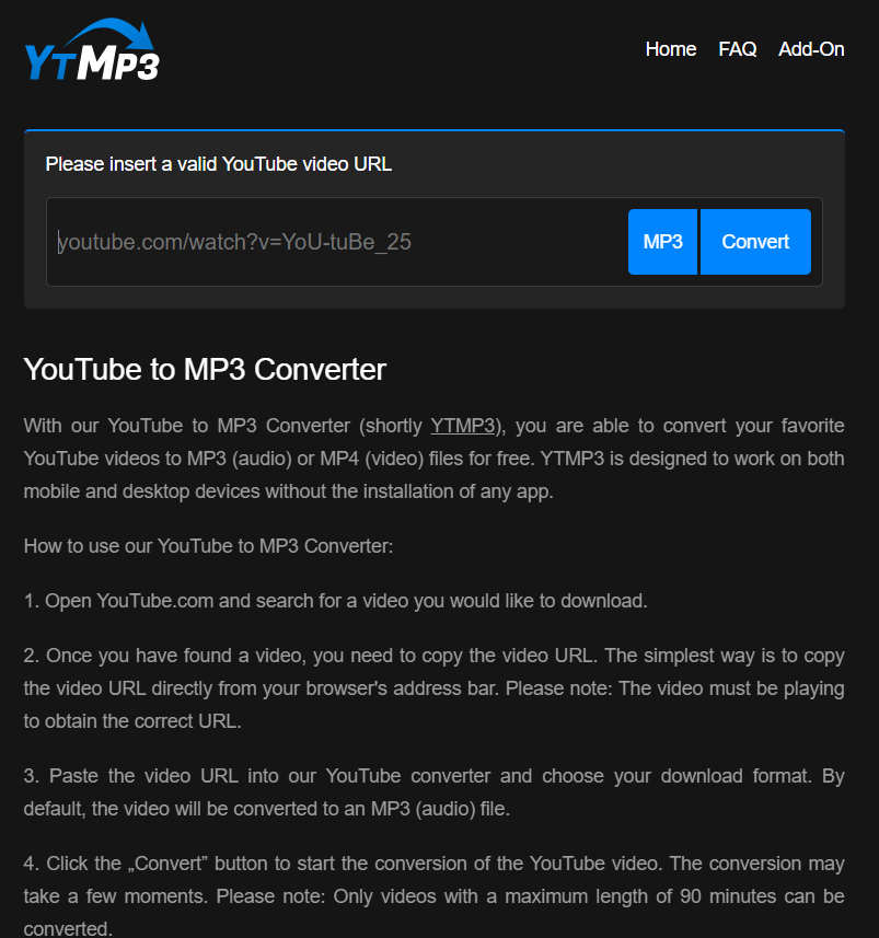 youtube to mp3 converter​