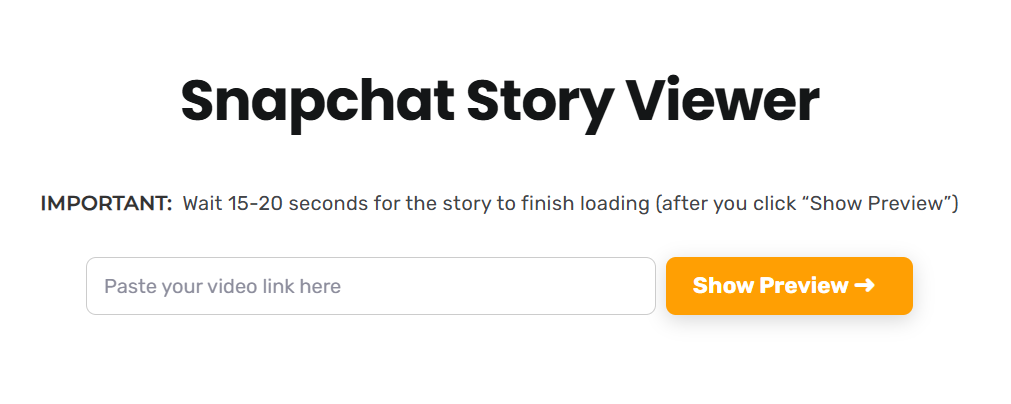 Snapchat Story Viewer