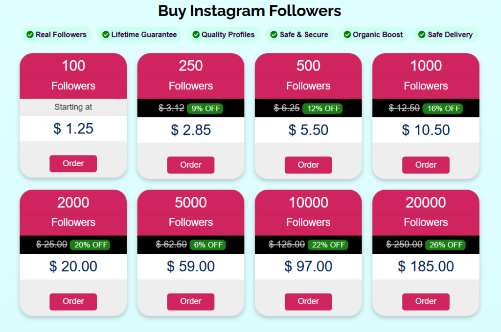 Buy Real Instagram Followers