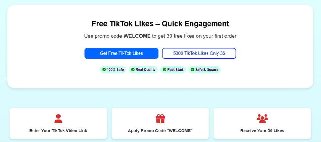 free TikTok likes